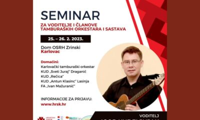 Seminar za voditelje i članove tamburaških orkestara i sastava