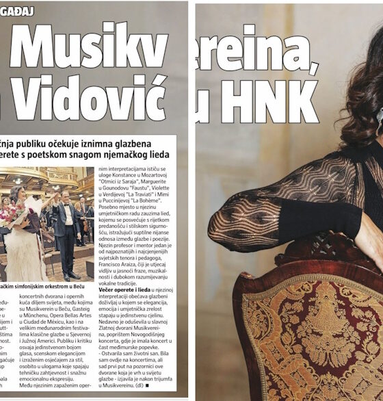 Marija Vidović u HNK