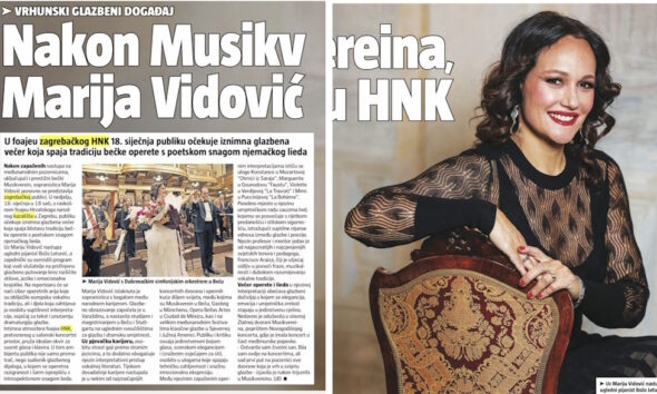 Marija Vidović u HNK