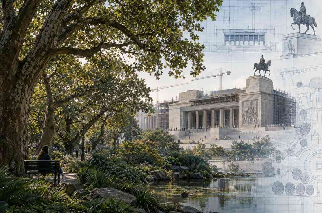Park Chapultepec i rasprava o planiranom vojnom muzeju.