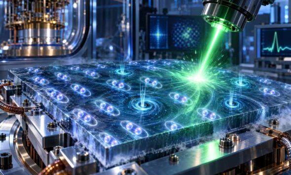 Vizualizacija Cooperovih parova, kvantnih vrtloga i ultrabrzog laserskog impulsa.