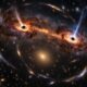 Dva aktivna supermasivna crna rupa u dalekoj galaksiji i gravitacijske leće