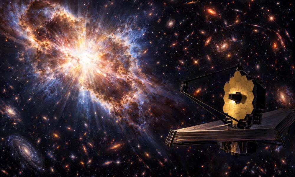 Moguća supernova iz ranog svemira promatrana svemirskim teleskopom.