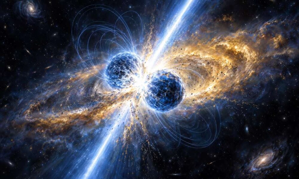 Sudar dviju neutronskih zvijezda i snažan rendgenski bljesak