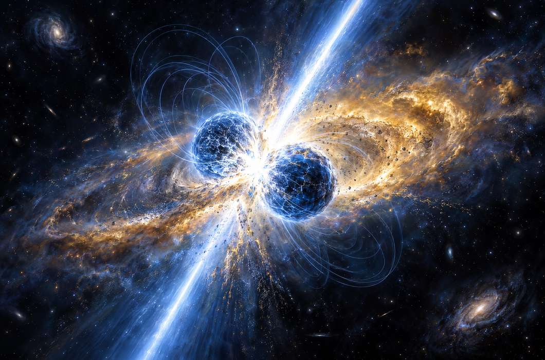 Sudar dviju neutronskih zvijezda i snažan rendgenski bljesak