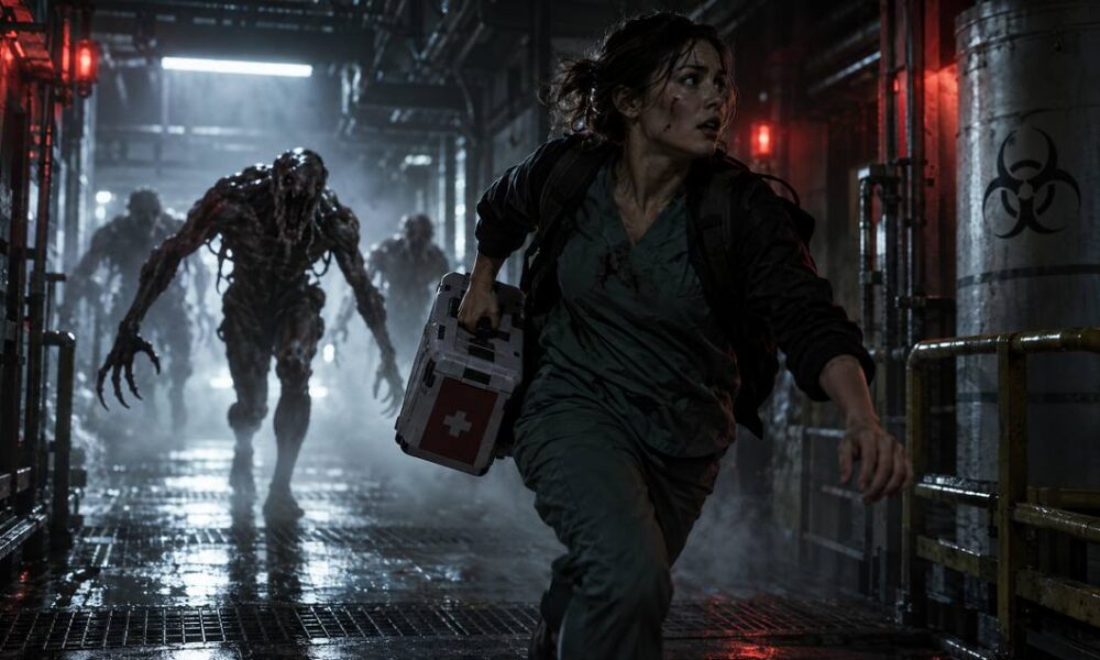 Filmska ilustracija survival horora Resident Evil