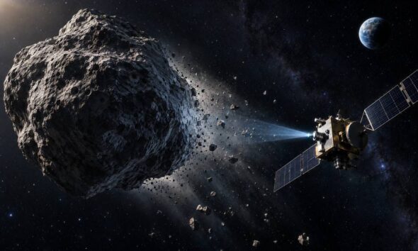 Trodimenzionalna simulacija raspada asteroida u svemiru