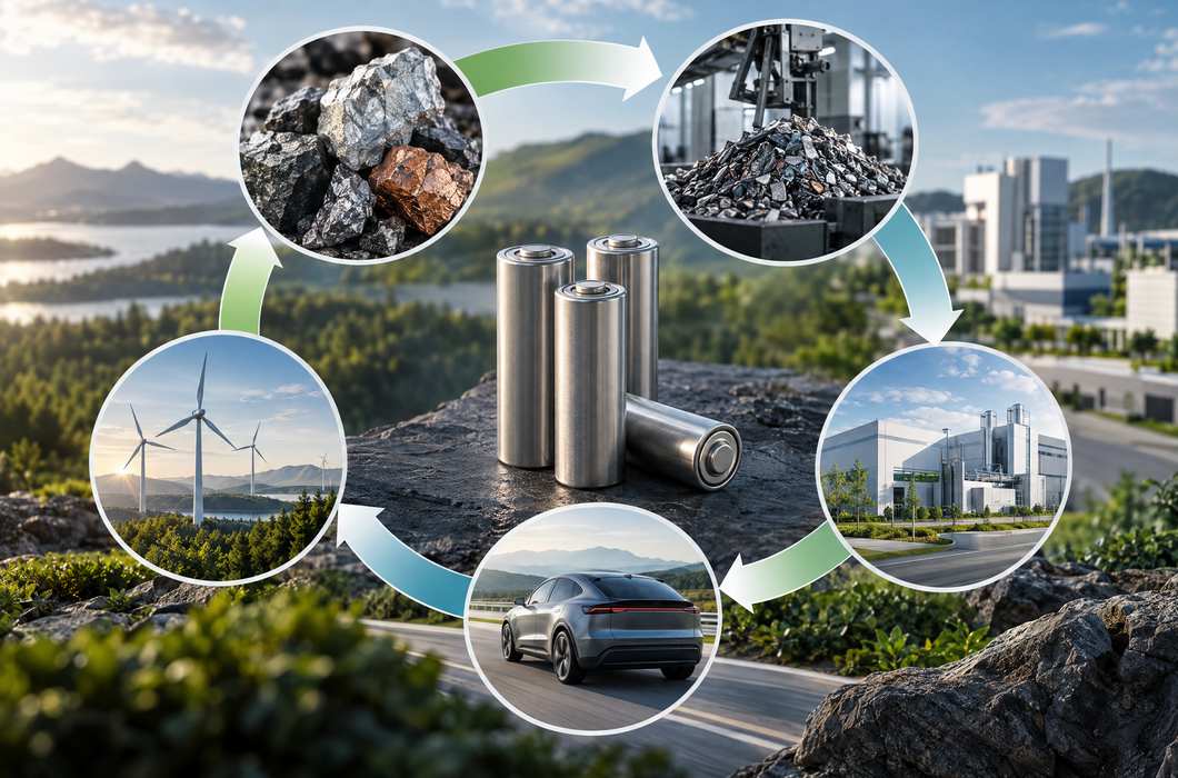 Električna baterija, reciklirani materijali i kružni tok energije