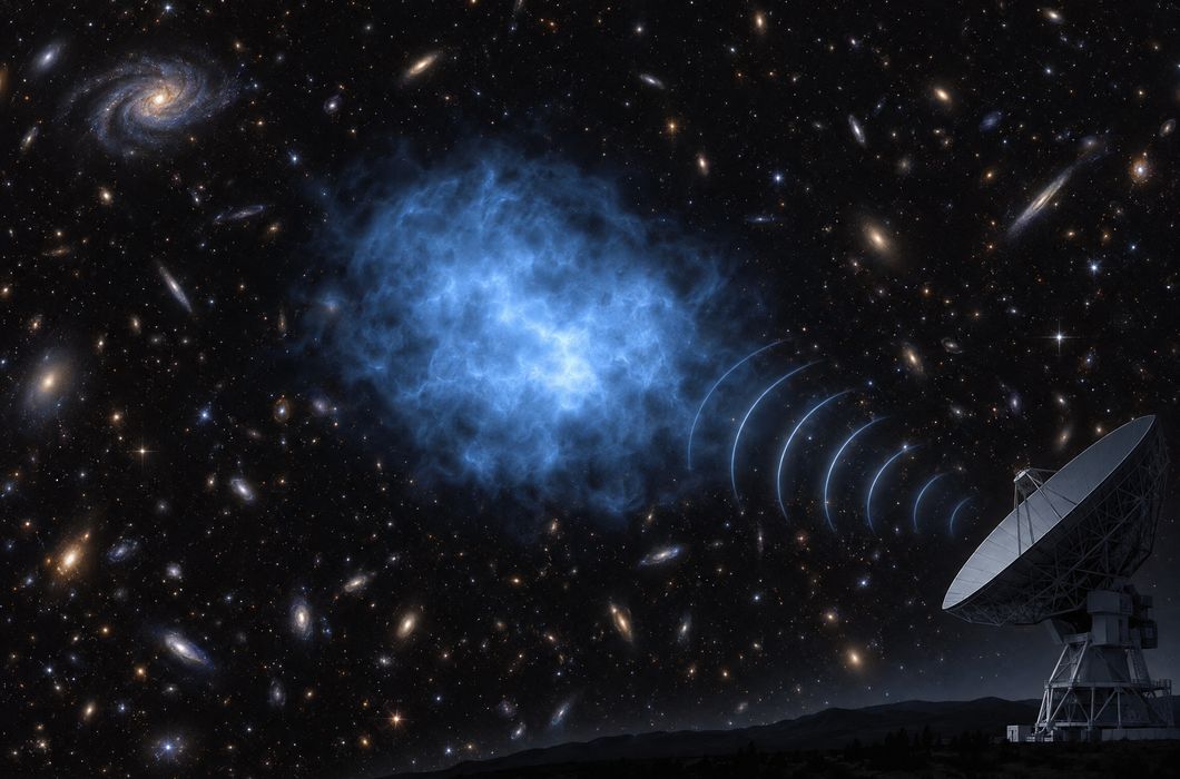 Radioastronomska vizualizacija izoliranog oblaka vodika bez zvijezda