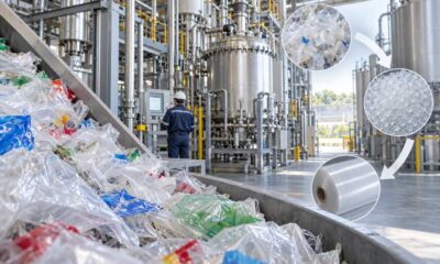Kemijska prerada plastične folije u industrijskom pogonu