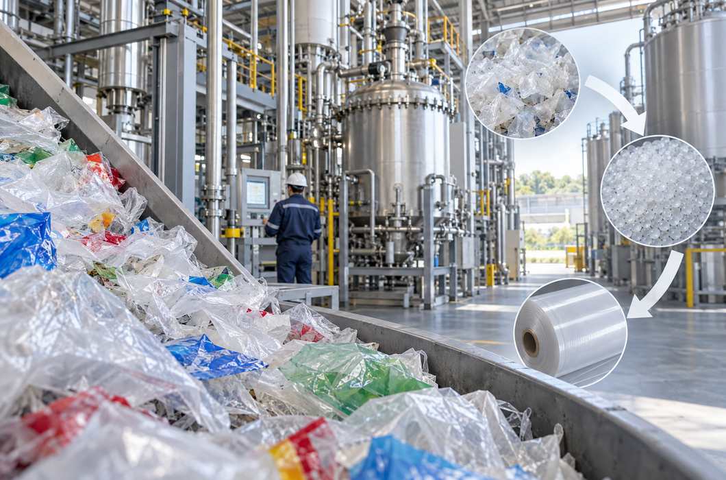 Kemijska prerada plastične folije u industrijskom pogonu