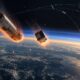 Nekontrolirani satelit koji ulazi u atmosferu iznad Zemlje