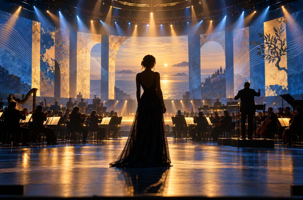 Laura Pausini na koncertnoj pozornici u Zagrebu