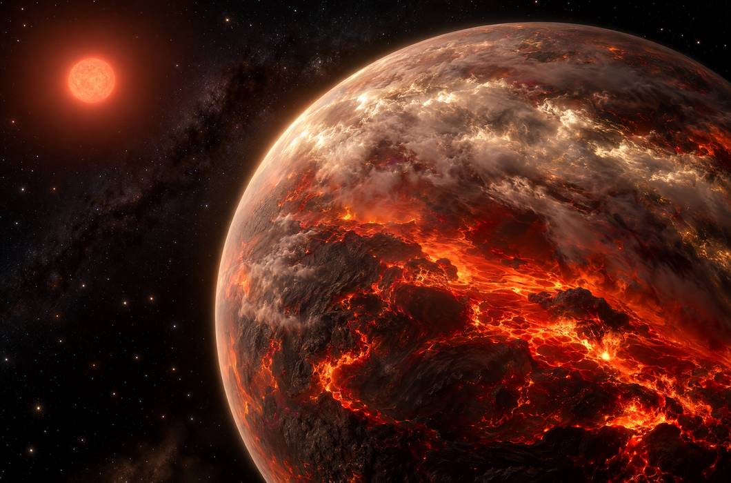 Lava-svijet TOI-561 b možda skriva sjajne oblake od isparene stijene