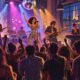 Ilustracija plesnog koncerta funk, disco i pop glazbe u zagrebačkom klubu.