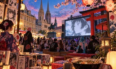 Ilustracija japanske kulture, filma i pop-kulture u Zagrebu.